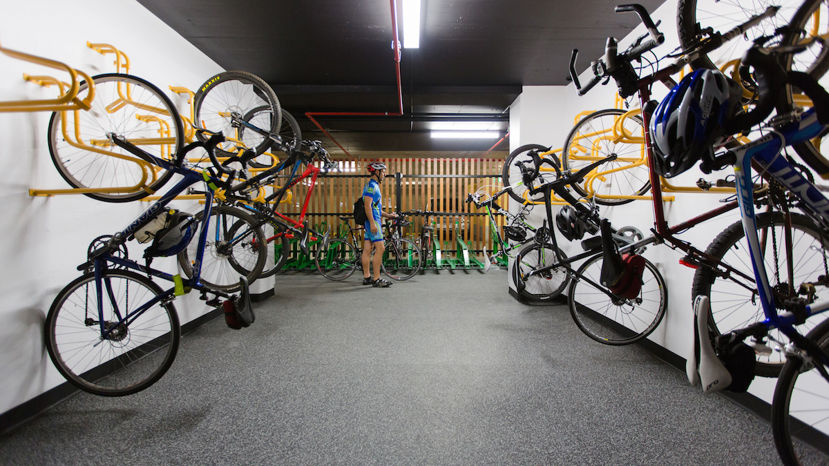 Bike storage at end of trip facility 